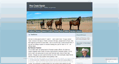 Desktop Screenshot of pinecreekranch.wordpress.com