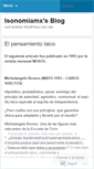 Mobile Screenshot of isonomiamx.wordpress.com