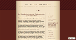 Desktop Screenshot of amazinglovestories.wordpress.com