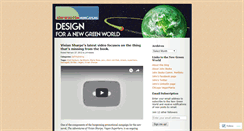 Desktop Screenshot of designforanewgreenworld.wordpress.com