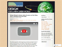 Tablet Screenshot of designforanewgreenworld.wordpress.com