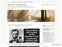 Tablet Screenshot of dragonscanbebeaten.wordpress.com