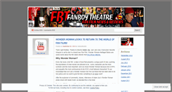 Desktop Screenshot of fanboytheatre.wordpress.com