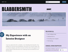 Tablet Screenshot of blabbersmith.wordpress.com