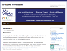 Tablet Screenshot of myworksmontessori.wordpress.com