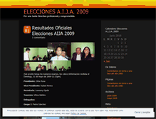 Tablet Screenshot of eleccionesaija2009.wordpress.com