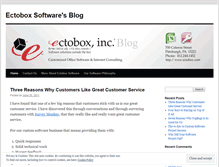Tablet Screenshot of ectoboxsoftware.wordpress.com