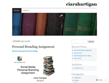 Tablet Screenshot of ciarahartigan.wordpress.com
