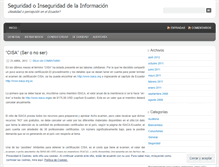 Tablet Screenshot of infosececuador.wordpress.com