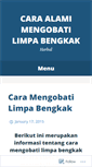 Mobile Screenshot of caraalamimengobatilimpabengkak.wordpress.com