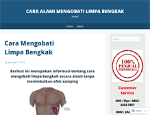 Tablet Screenshot of caraalamimengobatilimpabengkak.wordpress.com