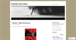 Desktop Screenshot of caminhodasletras.wordpress.com