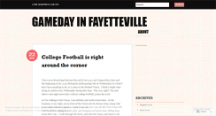 Desktop Screenshot of gamedayinfay.wordpress.com