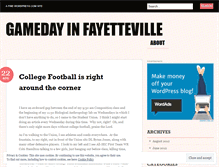 Tablet Screenshot of gamedayinfay.wordpress.com