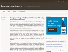 Tablet Screenshot of bostonwebdesigners.wordpress.com