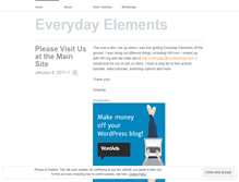 Tablet Screenshot of everydayelements.wordpress.com