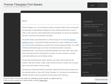 Tablet Screenshot of premierfiberglass.wordpress.com