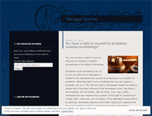 Tablet Screenshot of legaloptimist.wordpress.com