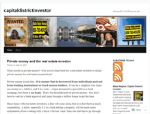 Tablet Screenshot of capitaldistrictinvestor.wordpress.com