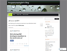 Tablet Screenshot of anupamunasinghe.wordpress.com