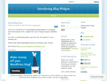 Tablet Screenshot of blogwidgetts.wordpress.com