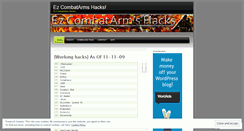 Desktop Screenshot of ezcombatarmshacks.wordpress.com