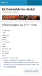 Mobile Screenshot of ezcombatarmshacks.wordpress.com