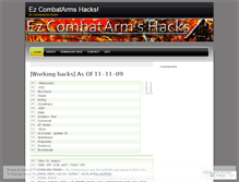 Tablet Screenshot of ezcombatarmshacks.wordpress.com