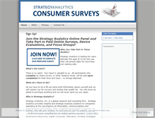 Tablet Screenshot of globalconsumersurveys.wordpress.com