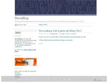 Tablet Screenshot of docubloc.wordpress.com
