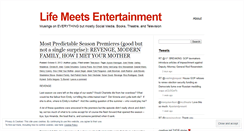 Desktop Screenshot of lifemeetsentertainment.wordpress.com