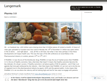 Tablet Screenshot of jlangemark.wordpress.com