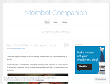 Tablet Screenshot of mombotcompanion.wordpress.com