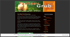 Desktop Screenshot of fantasygrub.wordpress.com