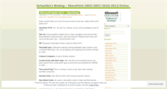 Desktop Screenshot of farhanfaiz.wordpress.com
