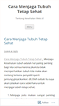 Mobile Screenshot of caramenjagatubuhtetapsehat.wordpress.com