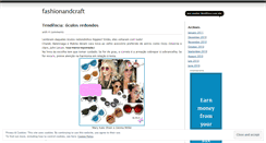 Desktop Screenshot of fashionandcraft.wordpress.com