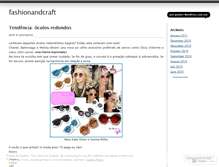 Tablet Screenshot of fashionandcraft.wordpress.com