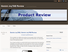 Tablet Screenshot of geminijoytabreview.wordpress.com