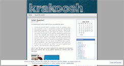 Desktop Screenshot of krakoosh.wordpress.com