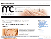 Tablet Screenshot of marichecorrecher.wordpress.com