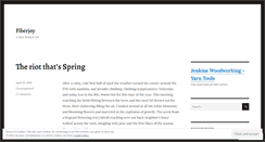 Desktop Screenshot of fiberjoy.wordpress.com