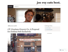 Tablet Screenshot of joeroyeatsbest.wordpress.com