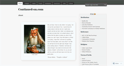 Desktop Screenshot of continuedon.wordpress.com