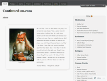 Tablet Screenshot of continuedon.wordpress.com