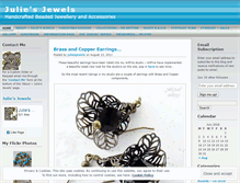 Tablet Screenshot of juliesjewels.wordpress.com