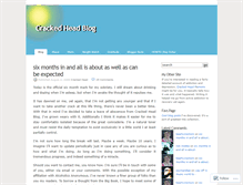 Tablet Screenshot of crackedheadblog.wordpress.com