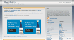 Desktop Screenshot of choicepoints.wordpress.com