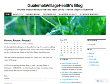 Tablet Screenshot of guatemalavillagehealth.wordpress.com