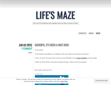 Tablet Screenshot of lifesmaze.wordpress.com